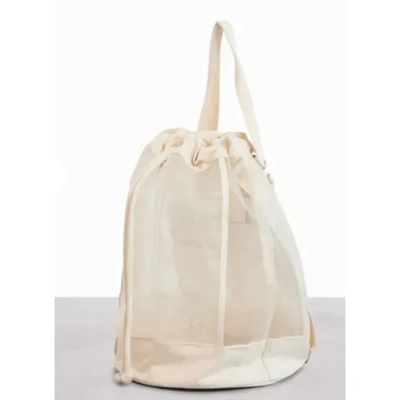 NWT BEIS The High-brid Mesh Backpack in Beige - Picture 6 of 13